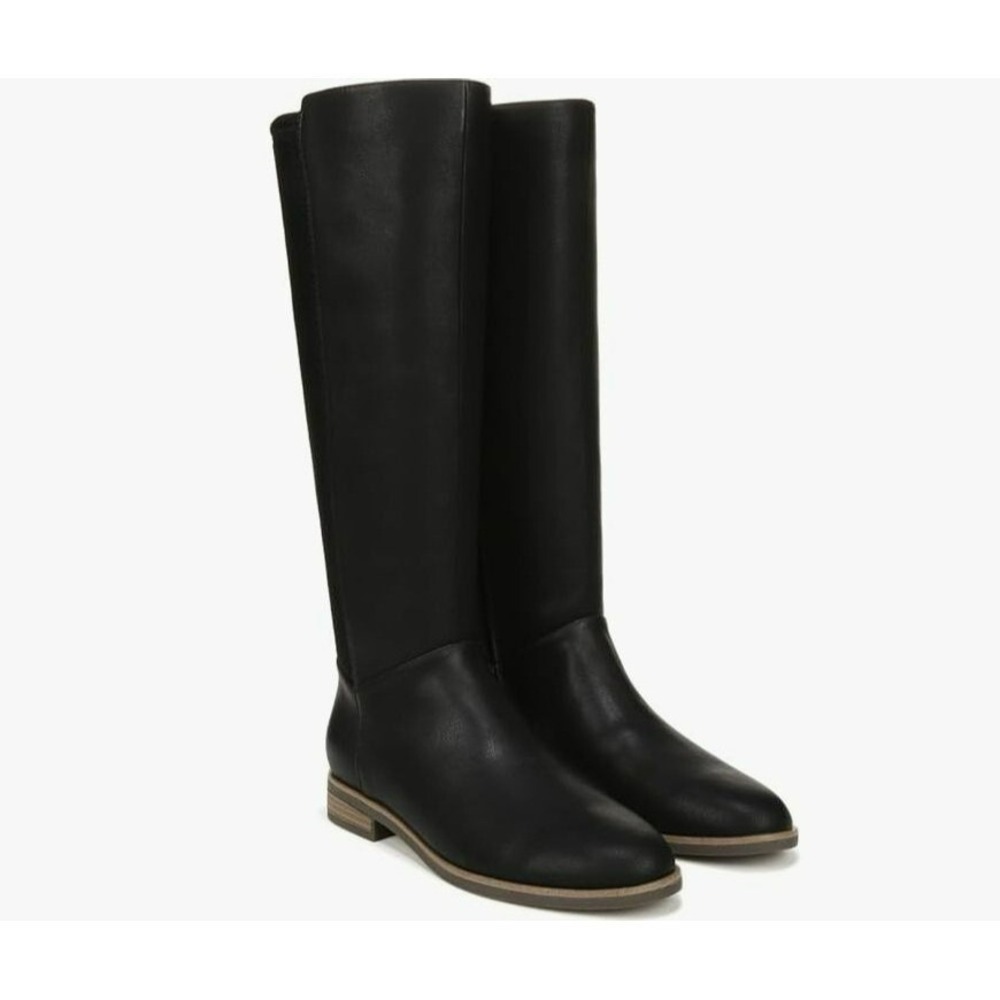 Dr. Scholls Womens Astir Zip Boots Black Size 8M Treated With Odorban Silvadur